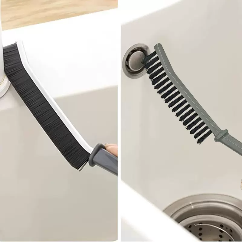 浴室长柄长条缝隙刷卫生间厨房瓷砖夹缝小刷子窗户清洁刷硬毛刷