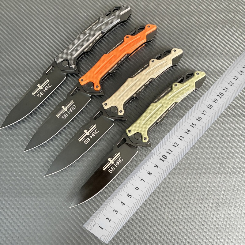 跨境热销极端武力00251高硬度锋利野营求生刀便携户外防身折叠刀