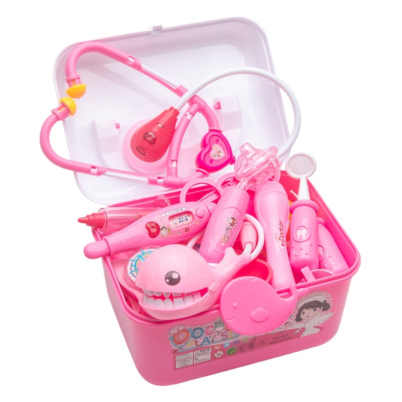 Bebé DE LOS NIÑOS simulación juego médico juego casa juguete Cuidado conjunto completo traje supermercado puesto en el mercado nocturno