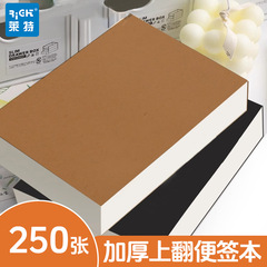 厚みのあるドラフトノート5冊、見栄えの良い試験専用メモ帳、白紙の中ページ、黒革牛革メモノート