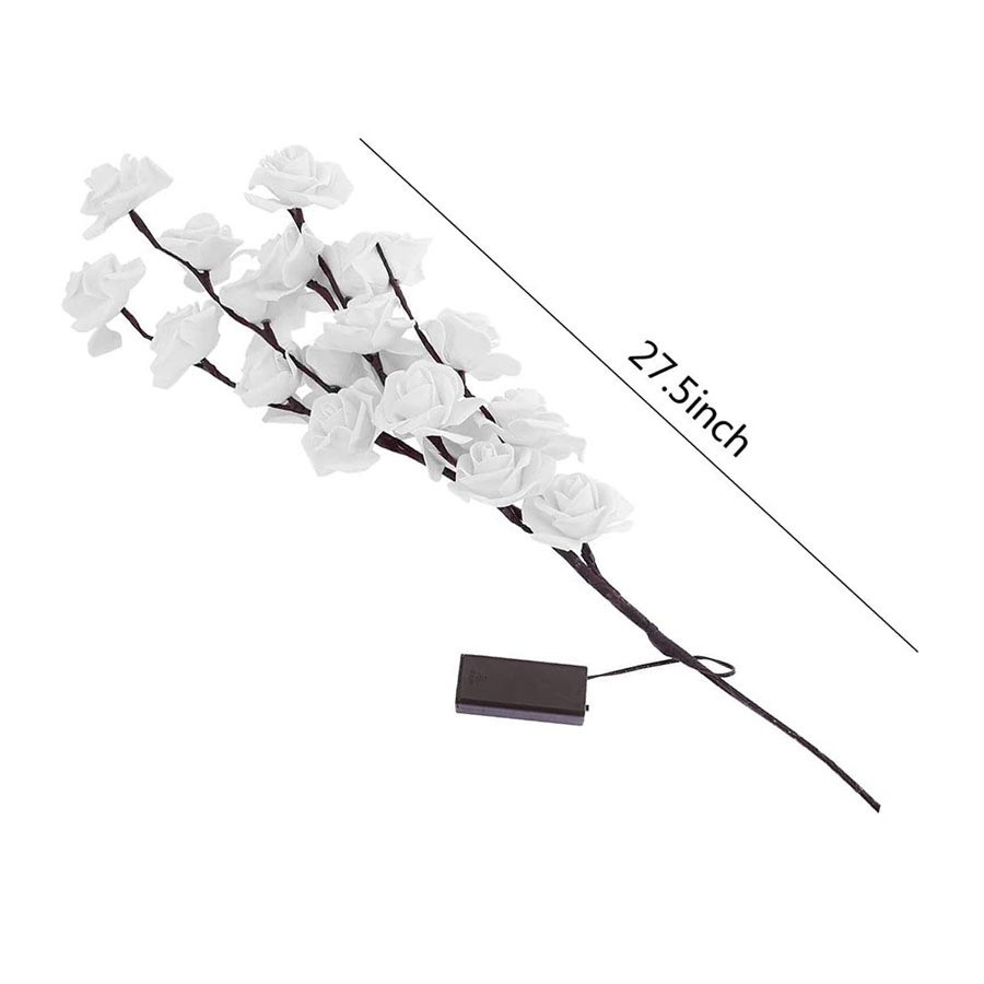 Lámpara decorativa del día de San Valentín Lámpara de amor Lámpara de color rosa Luz de clip de foto Cadena de luz Tanabata Ambiente romántico Lámpara de rama