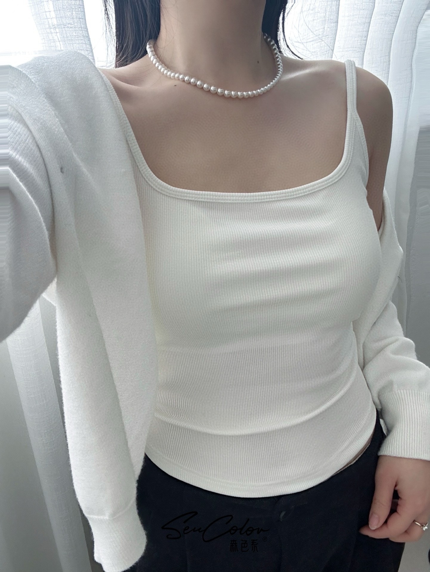 Verano nuevo estilo de moda hilo de bambú algodón fija taza chaleco de cabina simple y cómodo para la piel cabina antibacteriana mujer