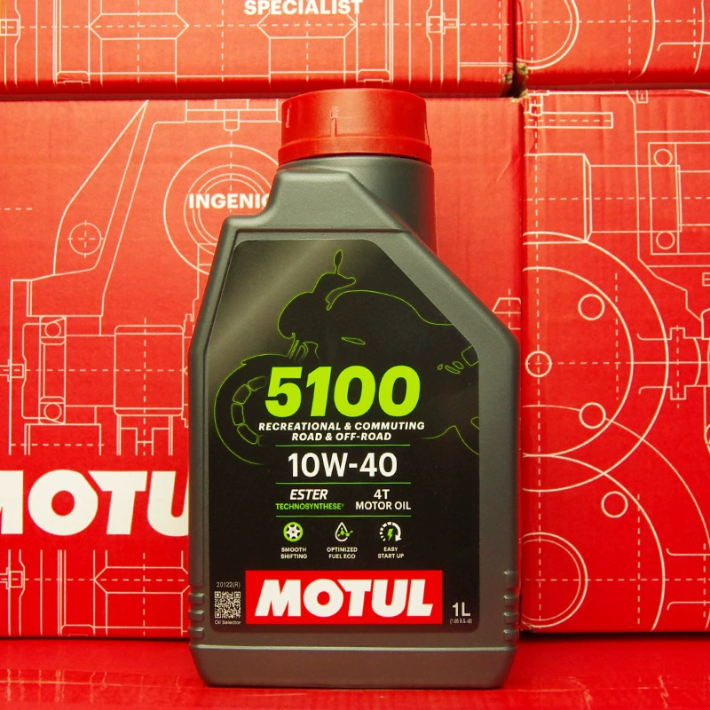 Мотер моторное масло 5100 4T 10W40 SM MA2 Франция импорт синтетических смазочных материалов для двигателя мотоцикла