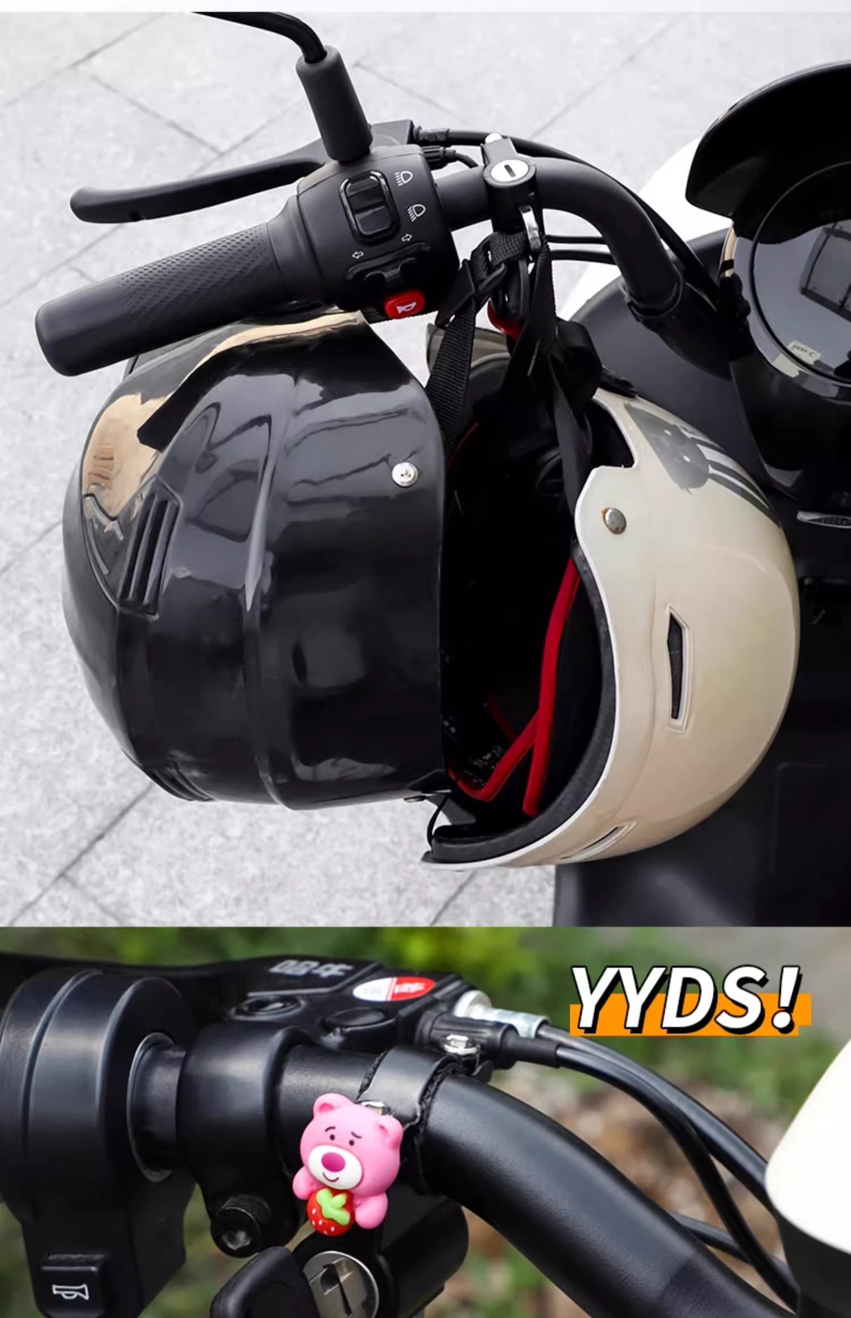 Electric Vehicle Helmet Lock Anti-Theft Fixed Hook Motorcycle Helmet Special Anti-Theft Lock Electric Bike Anti-Theft Device for Women