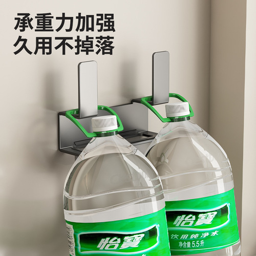 Pot lid rack kitchen punch-free gun ash wall-mounted with drain plate cutting board household kitchen supplies storage rack