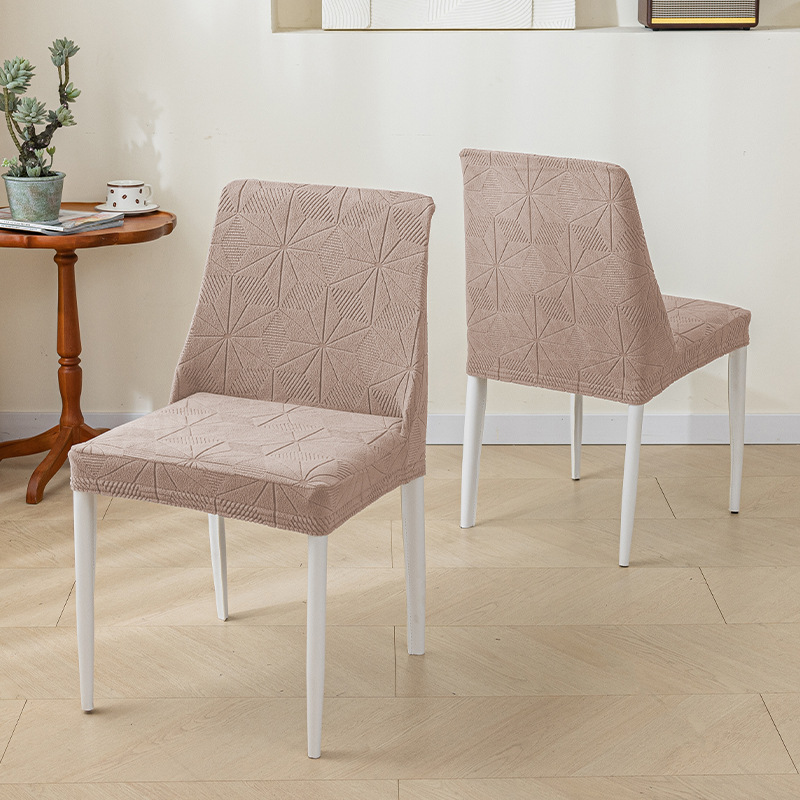 Silla de sillín cubierta de gamuza alta elástica hotel sala de estar comedor silla cubierta todo incluido taburete de cuero cuadrado cubierta protectora a prueba de polvo resistente al desgaste