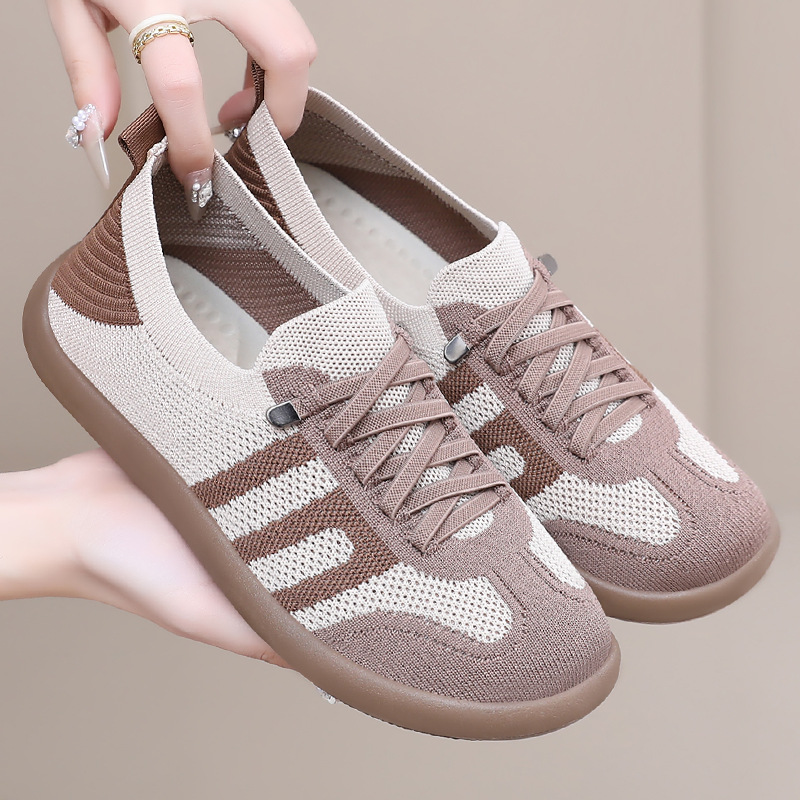 Zapatos de mujer verano nuevos zapatos de entrenamiento de estilo único zapatos superficiales transpirables un pie de calzado de calzado zapatos casuales de mujer