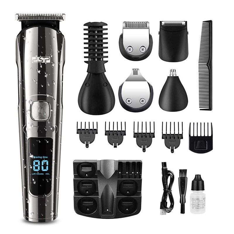 DSP/Dansong Electric Hair Clipper Men's Multifunctional Home Hair suit Electric Clipper Shaving Head Carving Nose Hair Repair