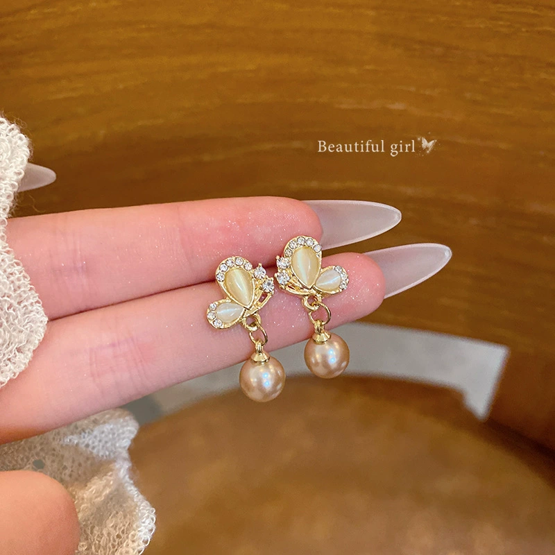 Серебряная игла, ретро универсальные серьги, стиль высокого качества, стиль легкой роскоши
