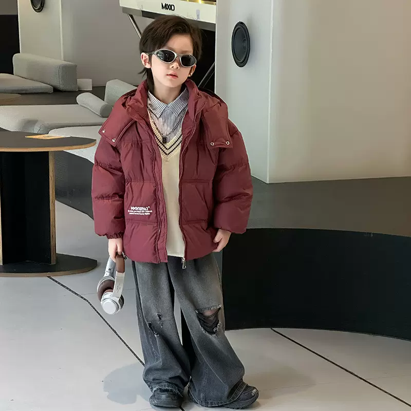 2025新款男童羽绒服冬季加厚保暖中大童男女宝宝外穿休闲时尚外套