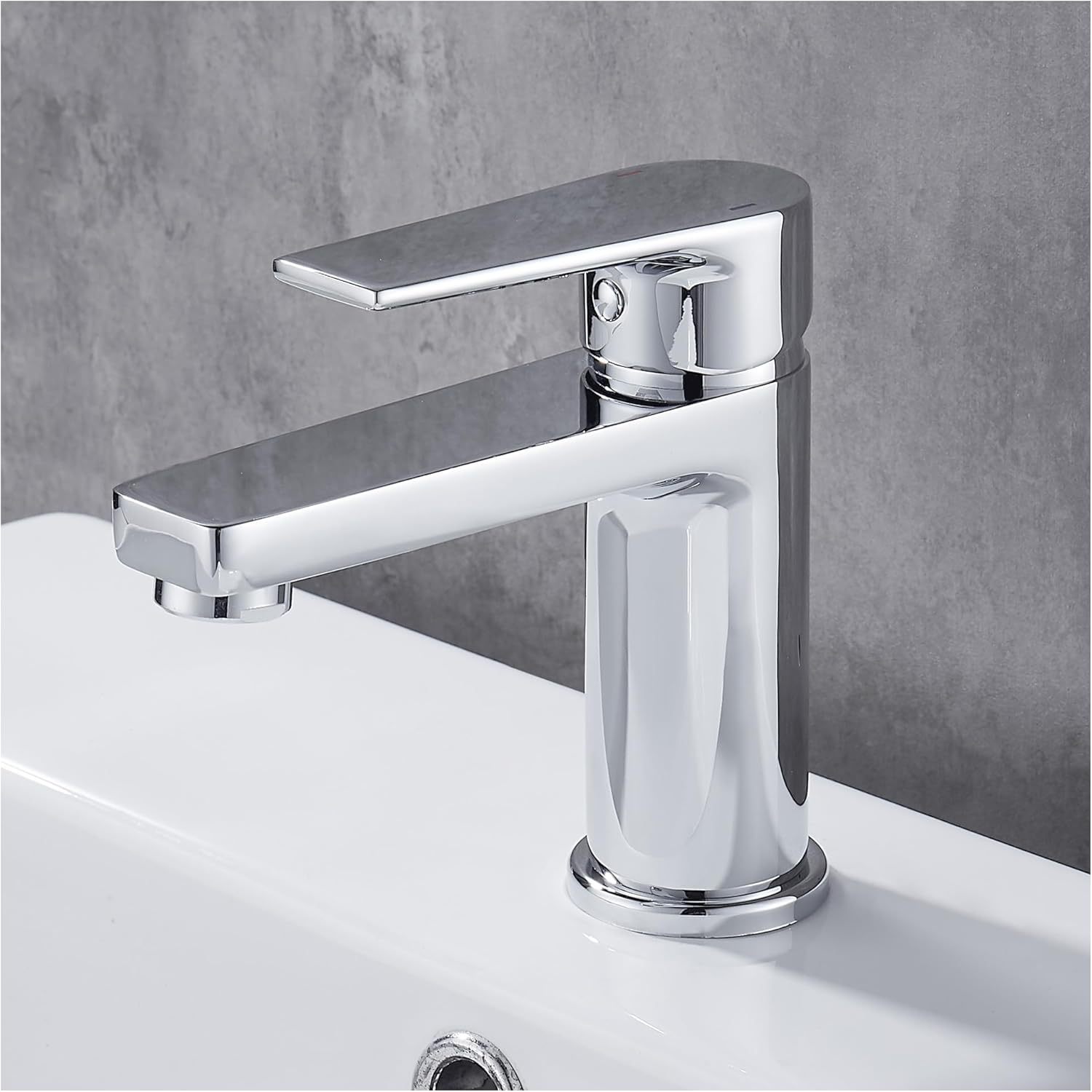 Basin Faucet Hot and Cold Washbasin Faucet Bathroom Bathroom Counter Basin Mixing Valve Hot and Cold Faucet