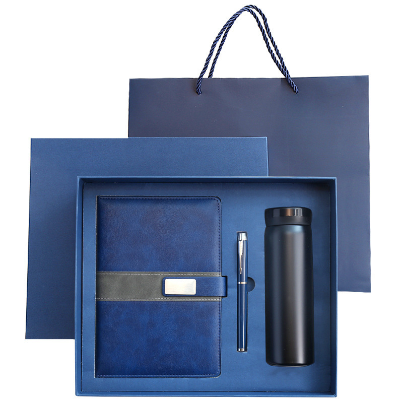 Caja de regalo de cuaderno de negocios transfronterizos paquetes de tazas de calentamiento de cuaderno al por mayor paquetes de eventos escolares corporativos