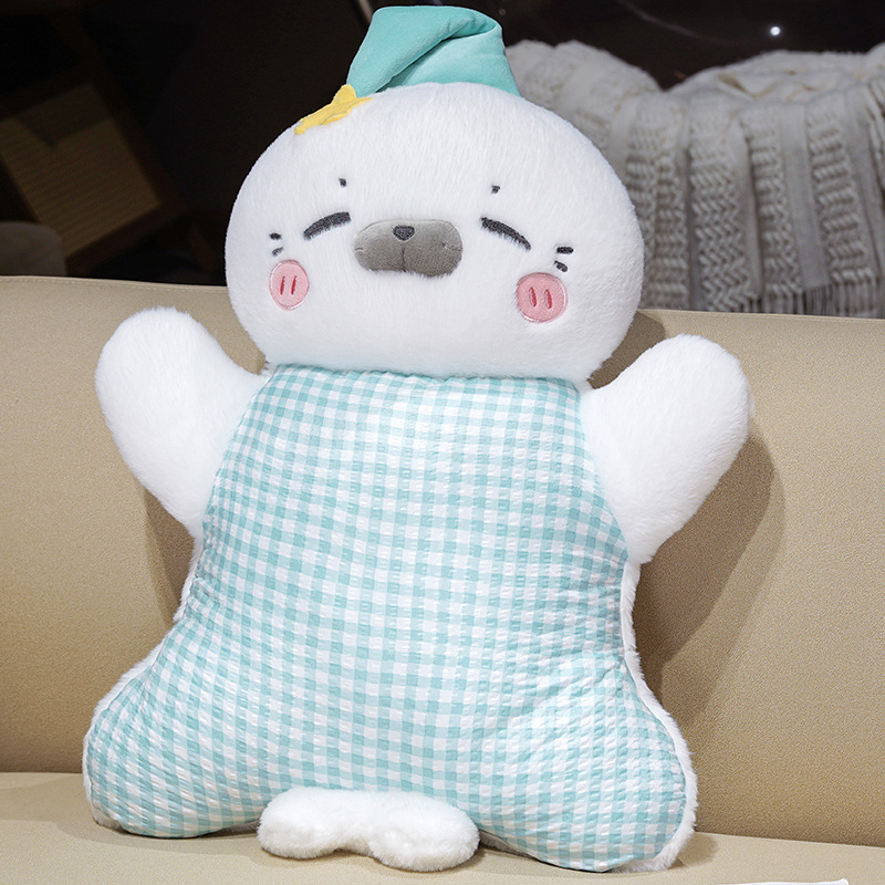Almohada de Peluche Conejo en Terciopelo Corto Suave para Dormir
