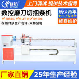 新型全自动磨刀直斜条割布机（对准加工户） 鞋帽家纺切捆条机