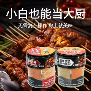 老庞家 [淄博清香烧烤四合一调味料63g韩式烤肉撒料蘸料火锅干蝶家]