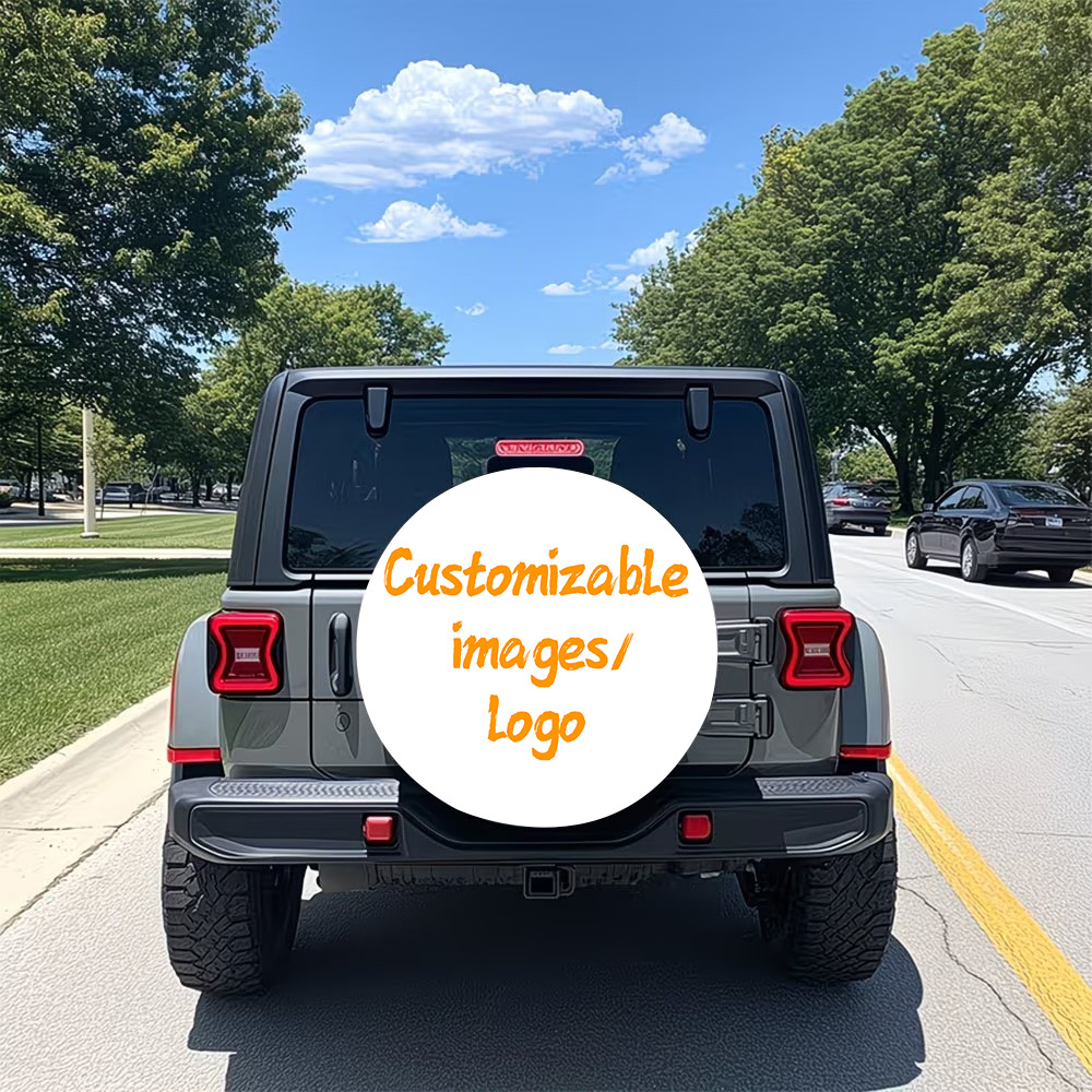 Cross-Border Jit Amazon Polyester Car Tire Cover Suitable for Outdoor Use, Universal for Suvs and Off-Road Vehicles, Easy to Disassemble and Assemble