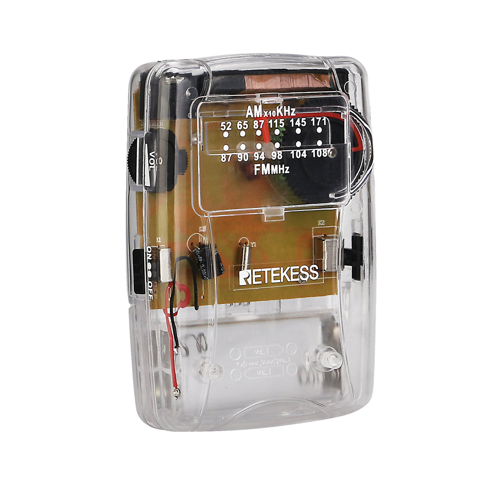 Radio de dos bandas al por mayor transfronteriza Mini fuente de alimentación de batería seca portátil Adecuado para deportes al aire libre sin FM externo