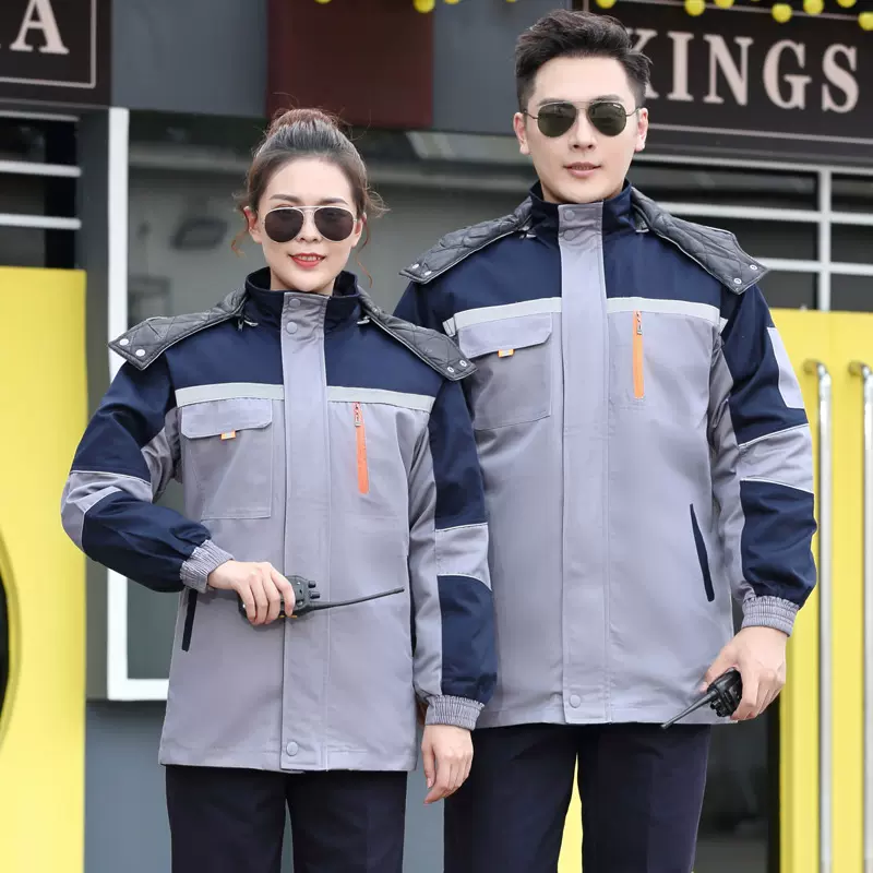 工作服棉衣男冬季加厚防寒棉服批发工地厂服抗寒棉袄户外劳保服