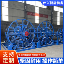 水泥管用全自动推筋式钢筋笼滚焊机 水泥管桩基钢筋笼自动化设备