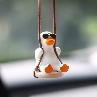 Car hanging Mirror duck pendant car internet - tire-glasses-duck-pendant