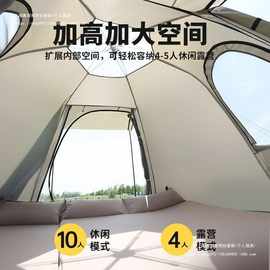 帐篷户外野营过夜防雨加厚野外露营全套装备折叠便携式沙滩公园棚