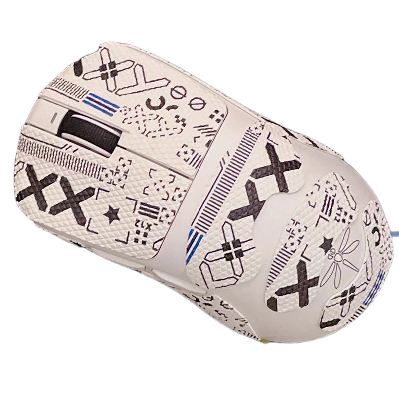 Adecuado para la versión con cable de Thunder Snake Viper 8K versión inalámbrica Ultimate mouse etiqueta antideslizante con estampado de veneno Mini etiqueta antideslizante