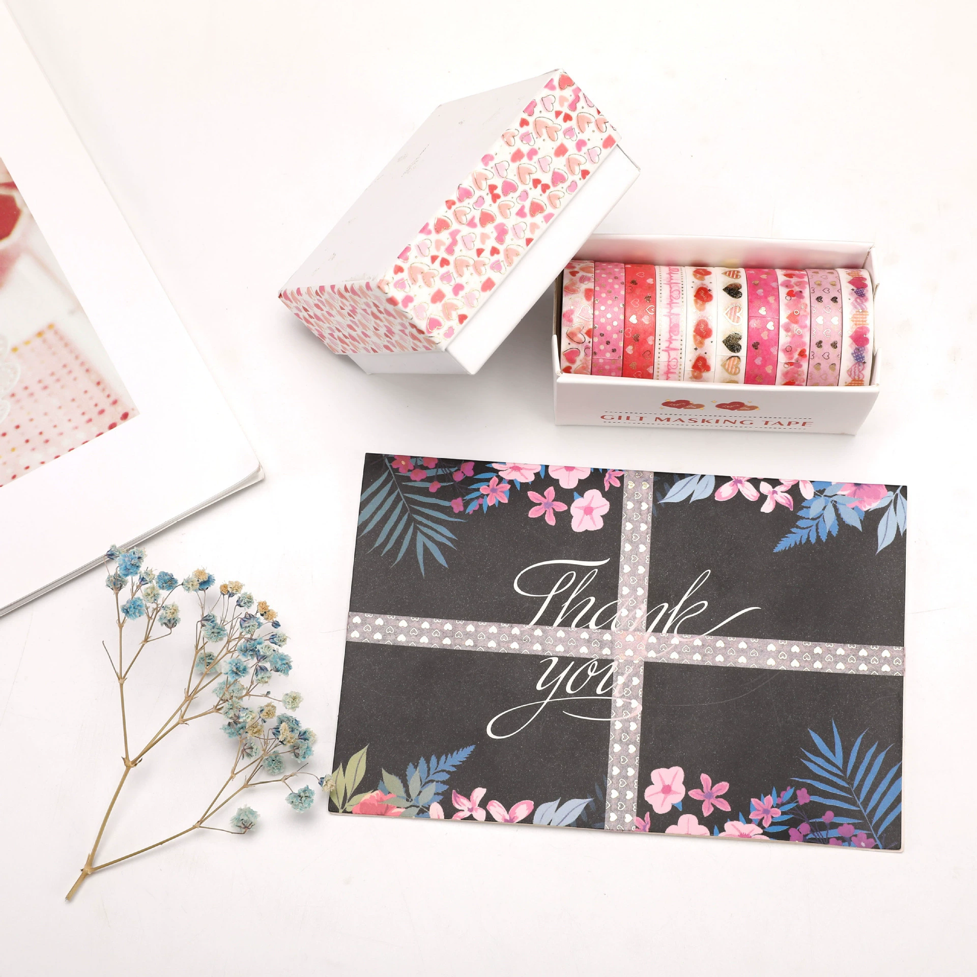 COCO1 Фруктовый сладкий сахар серии горячего тиснения и бумажная лента набор 10 Вовлечение трансграничных продуктов Девушки Сердце Стиль