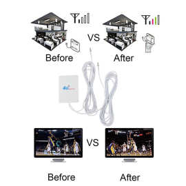 TS9头4G/3G天线WiFi 28dB LTE天线放大器4G/3G移动路由器WiFi天线