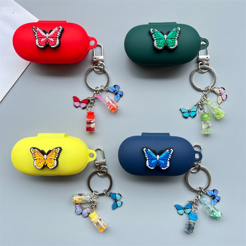 Suitable for Xiaomi Xiaomi Open Type True Wireless Bluetooth Headset Protective Case Cartoon Butterfly Silicone Soft Case