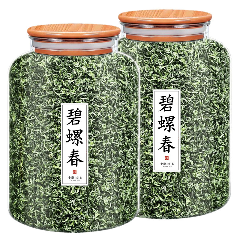 Biluochun Green Tea 2024 New Tea Authentic Alpine Tea Drinks Canned Spring Tea Bud 500g Gift