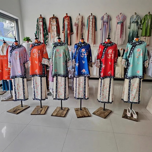 New genuine goods Splendid Butterfly Feather Qing Han Women's Traditional Costume Autumn Shanxi Merchant Young Granny Costume Printed Horse Face Skirt