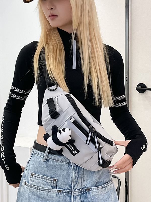 Bolso bandolera para hombre, estilo japonés de ropa de trabajo, riñonera deportiva, nuevo bolso de hombro y pecho versátil, informal y moderno para estudiantes y ciclistas, para mujer.