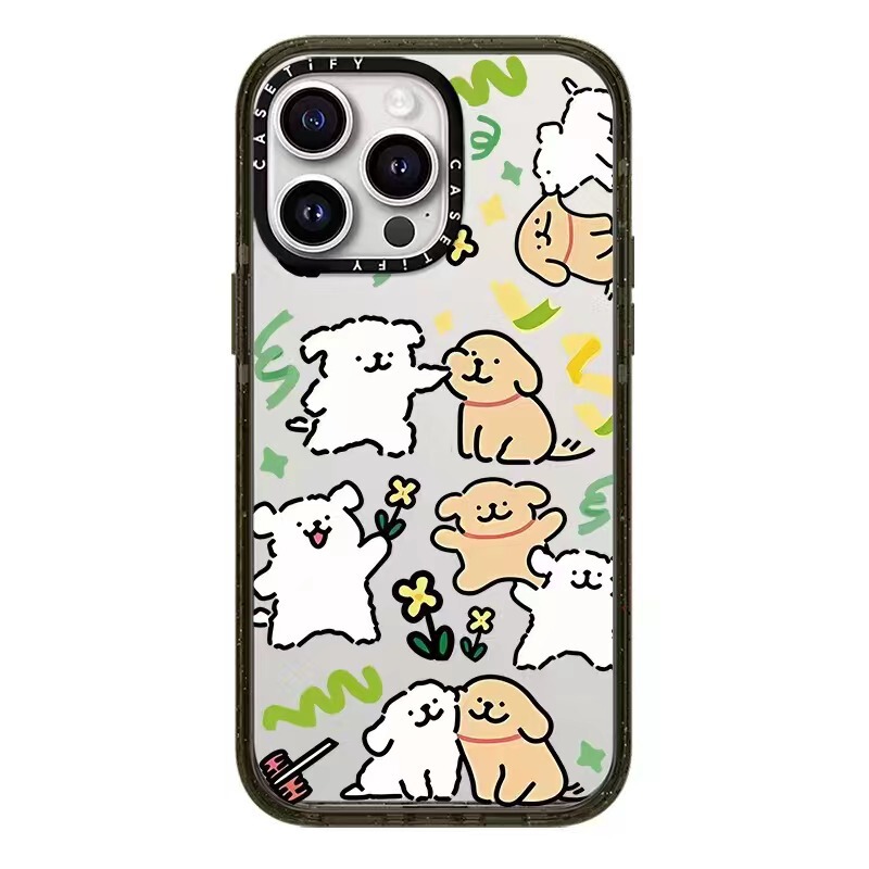 Cs Huaqiangbei Line Art Puppy Sticker Mirror Maltese for iPhone 16 Pro Max Apple 15P