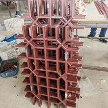 中式仿古花格 新达制作 不褪色强度高灰晶石中空玻璃装饰条