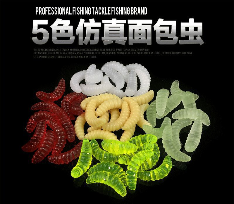5 Colors Soft Worms Fishing Lures Soft Baits Fresh Water Bass Swimbait Tackle Gear