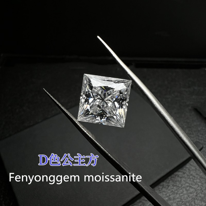 (2) WUZHOU MOISSANITE BARE STONE PRINCESS SQUARE  ȭƮ DEF ÷ 0.06-10 ī  帱  Ī 