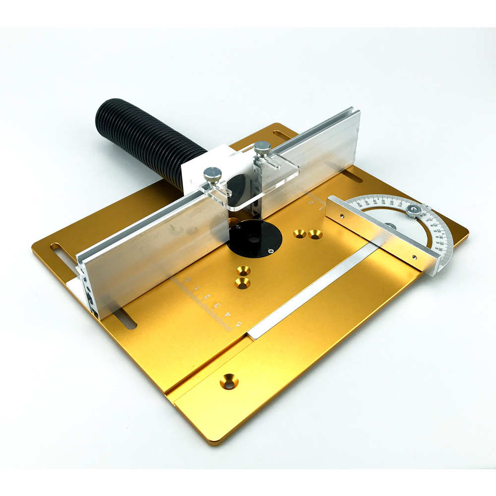 Aleación de aluminio máquina de grabado Flip placa (oro)