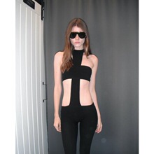 W 11936 Sexy Crop Top Halter Jumpsuit �ԸВ첱�B�wѝ ��