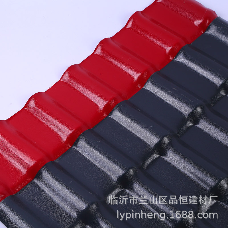 潍坊PVC合成树脂瓦临朐红色asa树脂瓦pvc树脂瓦琉璃瓦仿古一体瓦