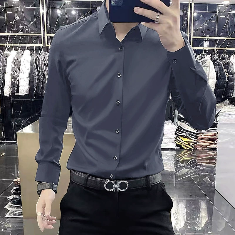 Черная растрёпанная футболка с длинным рукавом, повседневный костюм, slim fit, осень