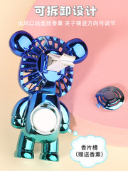 Summer mini car bear fan air outlet aromatherapy fan atmosphere souvenir small fan drop shipping