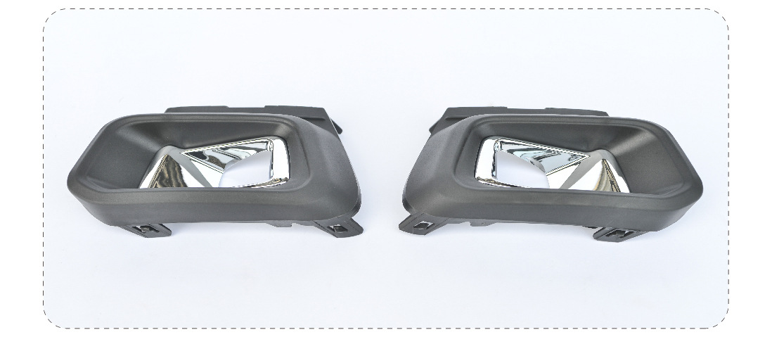 Suitable for Peugeot 308 Complete Set of Fog Lamp Frame with Electroplated Frame Fog Lampshade Fog Lamp Grille Fog Lamp Decorative Plate
