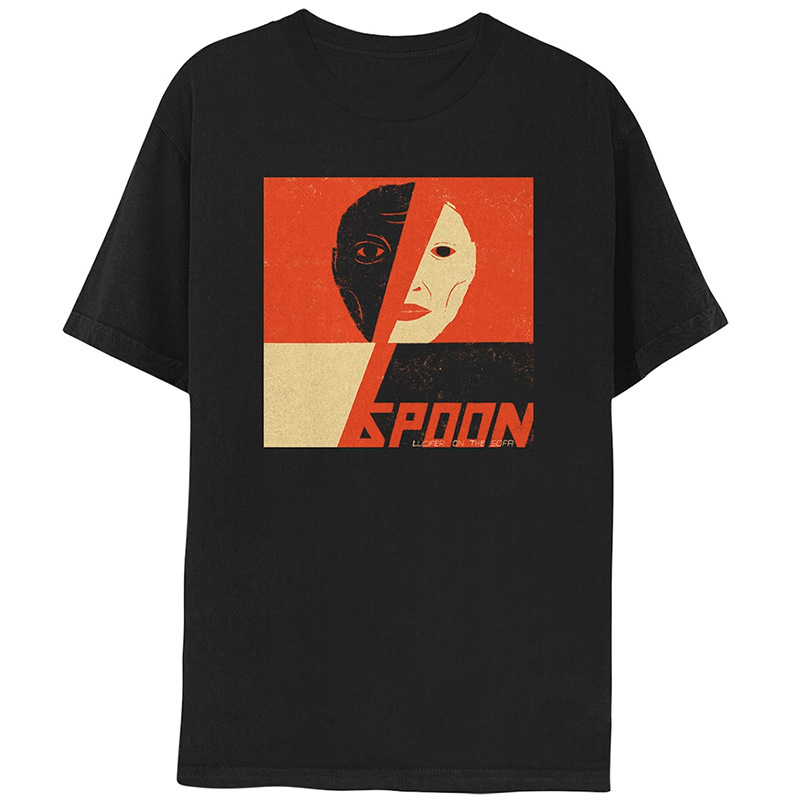 Spoon American Retro Classic Oversize High Street Vintage Summer Loose Round Neck Short-Sleeve T-Shirt