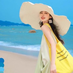 夏屋外日よけ帽子レディース特大つば日焼け止めuvカット日よけ帽子シェイプアップファッション貴婦人帽子