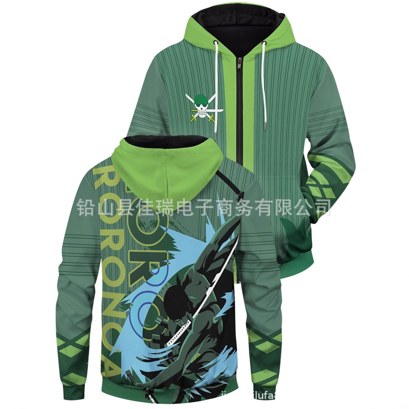 Foreign Trade Independent Website Anime One Piece Naruto Series Hooded Zipper Sweatshirt Men's Trendy Must-Have Casual Wear Foreign Trade Independent Website Anime One Piece Naruto Series Hooded Zipper Sweatshirt Men's Trendy Must-Have Casual Wear