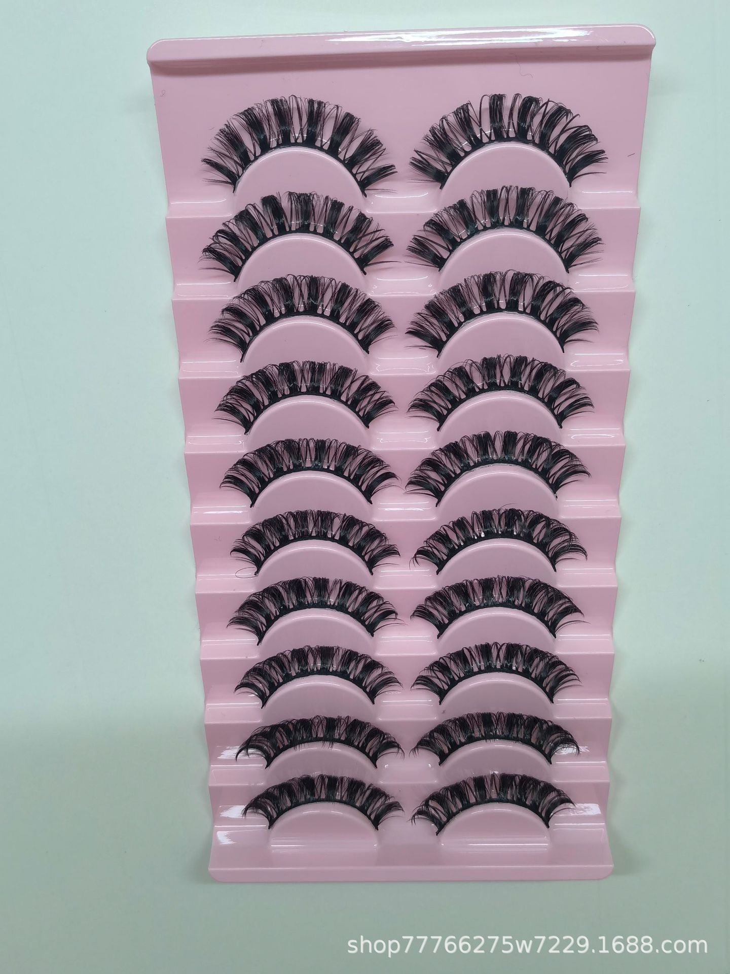 Alta calidad DD Qu estilo ruso rizado pestañas postizas multi-capa DD curling 3D imitación visón grueso europeo y americano al por mayor