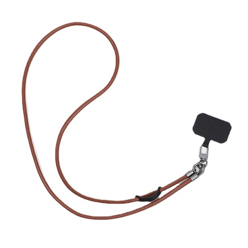 Yi Lian's new leather mobile phone lanyard anti-lost crossbody wearable halter neck strong and durable strap rope men's and women's pendant