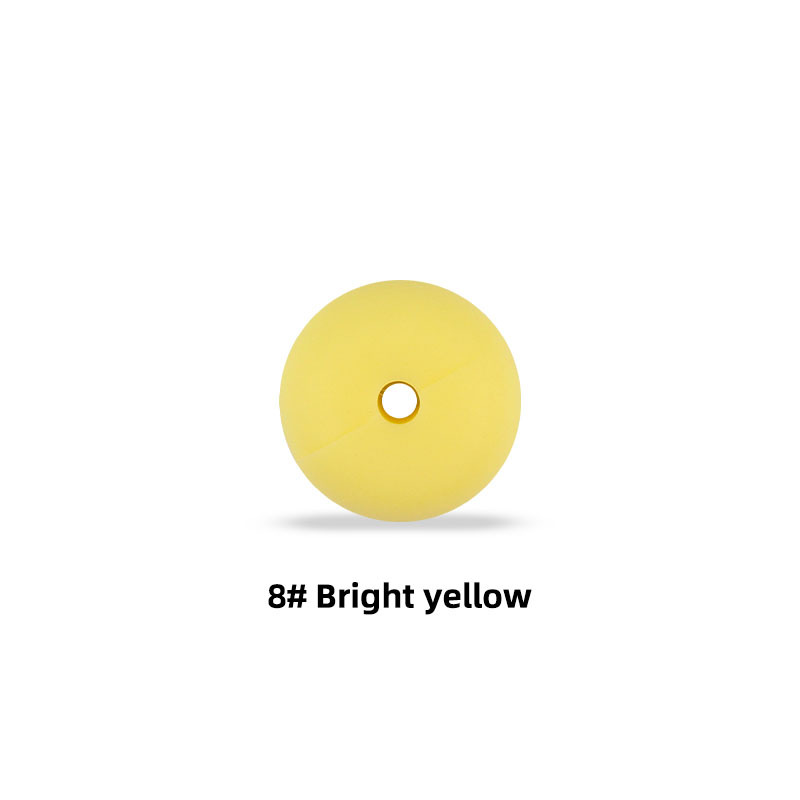 Cuentas de Ábaco de silicona de 15mm Cuentas de espaciador Cuentas planas Molar Juguetes DIY teether Cadena de pezón Collar Accesorios de joyería