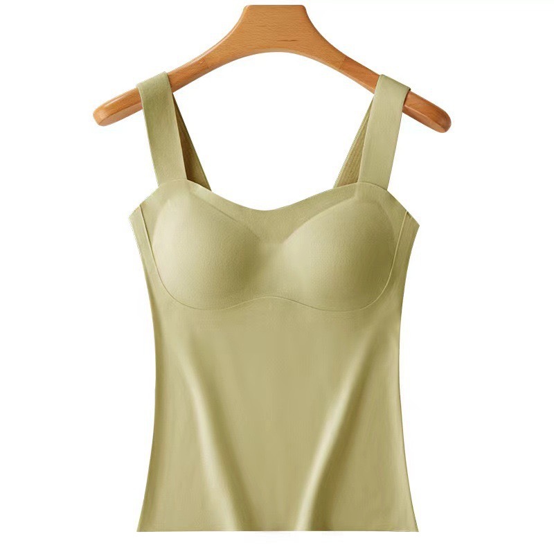 Chaleco térmico de terciopelo alemán, tirante de almacenamiento de calor de bloqueo de temperatura, ropa de otoño femenina, almohadilla de pecho sin marcas, ropa interior térmica en todas partes para mantenerse caliente