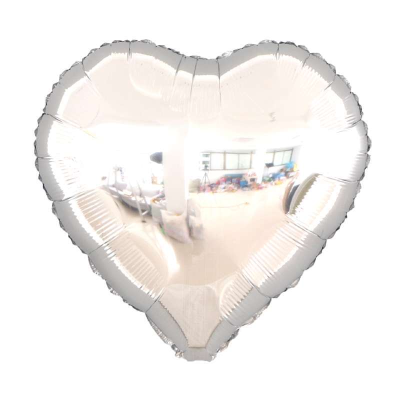 Venta al por mayor de fábrica de 18 pulgadas monocromo en forma de corazón estrella de cinco puntas amor globo de película de aluminio globo de papel de aluminio globo de fiesta de cumpleaños globo